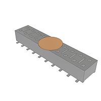 Samtec HLE-110-02-S-DV-A-K Sockets Cost-Effective Reliable Socket, .100" (2.54 mm) Pitch