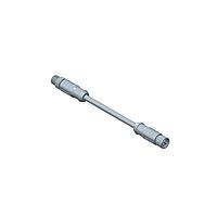 Amphenol LTW M8AS04ML-ASFL-SD001 Sensor Cables / Actuator Cables Guided M8 Circular Metric Connector, Metal, 3A, 04 pins, Male Connector, Male Contact, Straight-to-Straight, Screw Thread, Overmolded Double Ended, Length 1000mm, IP67 Mated