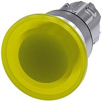 SIEMENS A6X30141076 Mushroom ILLUM. MUSHROOM PUSHBUTTON. 40MM. YELLOW