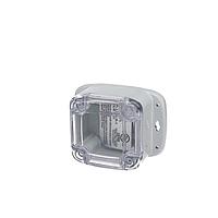 Bud Industries PU-16532-C Outdoor Enclosure IP68/NEMA 6P Plastic Enclosure, Flanges and Clear Cover (2.6 X 2.6 X 1.6 In)