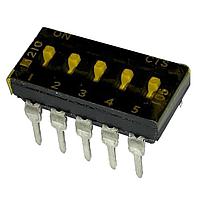 CTS Electronic Components 210-5MST DIP Switches 5 switch sections SPST