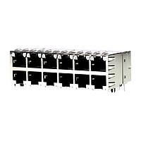 Molex 44170-0002 Stacked RA SHLDED MOD JACK STACKED 8/8 12P
