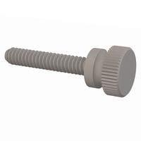 Essentra Components 090632075T Thumb Screw Knurled Thumb Screw, #6-32 Thread, 3/4 Lg