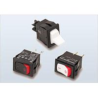 Carling Technologies 62112428-0-0-N Rocker Switch 4A 250VAC ON-NONE-ON BLK Frnt PC Mnt