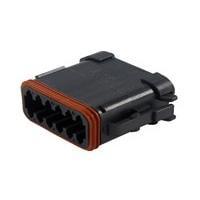 DEUTSCH - TE Connectivity DT06-12SA-E005 12-Way 12P DT PLG ASM KEY A BLACK END CAP