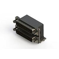 EDAC 661-025-364-043 Dual Port D-Sub Connectors Right-angle Dual Port D-Sub Connector