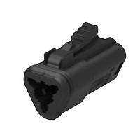 DEUTSCH - TE Connectivity 934452201 Connectors 3CCT BLACK PLUG W/LARGE SEAL