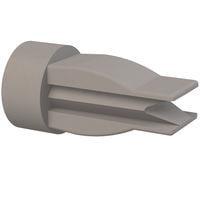 Essentra Components 60SPG00002 Grommet Nut Grommet Nut, .270x.290 Hole, .020-.140 Panel Thk