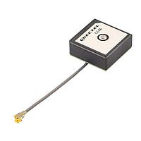 Quectel YG0021AA Active Antenna Embedded, 1560-1605 ( when covered with a radome on LNA ground plane ), GNSS L1&B1&G1 (active), Ceramic, 42 +/-3, IPEX I, Cable Mounting, 18.4  18.4  8.86
