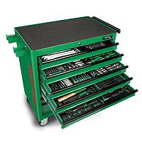 TOPTUL GT-36001 - 360PCS W/8-Drawer Jumbo Tool Trolley GENERAL SERIES - GREEN