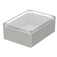 BOPLA 02223100 Enclosures for Industrial Automation ENCLOSURE, EUROMAS PC, 200 X 150 X 75MM, CLEA, LID, POLYCARBONATE, RAL 7035 BASE, M 223 G