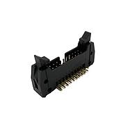 Adam Tech MHR-26-HUAS Shrouded 26P RIGHT ANGLE W/ SHORT LATCHES