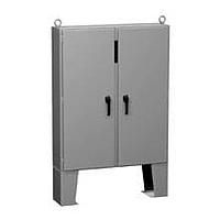 Hammond Manufacturing 2UDCP726112FFTC Disconnect N12 Two Door CP Disconnect encl w/ panel - 72.13 x 60.88 x 12.13 - Steel/Gray