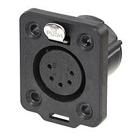 NEUTRIK NC5FDX-TOP Connectors 5P F Panel Mnt Rcpt Nickel/Gold TOP