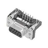 HARTING 09662566611 D-Sub Connectors - Standard Density D-Sub THR/SMC 15pin female angled 2.54mm pitch, stamped, with board locks, M3, PL2