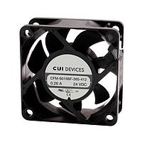 Same Sky (formerly CUI Devices) CFM-6025BF-250-351-20 DC Fans dc axial fan, 60 mm square, 25 mm, 24 Vdc, ball, 5000 RPM, 23.95 CFM, TS