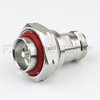 Fairview Microwave  SM4417 7/16 DIN Male to 4.1/9.5 Mini DIN Female Adapter (6 Ghz,  IP67 Mated)