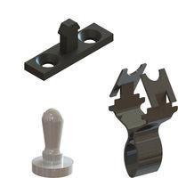 Essentra Components DLS-2 Panel Striker Door Latch Striker,Black,Scrw Mnt