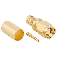 Amphenol RF 132231RP Connectors SMA ST CRMP PLG GOLD RG8X LMR240 REV POL