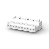 AMP Connectors - TE Connectivity 1-644563-0 Receptacle FEED THRU W/TAB 10P white tin 24 AWG