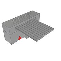 Samtec FFSD-05-S-06.00-01-N IDC Socket Cable .050" Low Profile Tiger Eye(TM) IDC Ribbon Cable Assembly