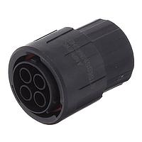 Amphenol SINE Systems RTS6BS16N4SHEC03 Connectors Strt Plug w endcap 4 POS SZ 16 Socket