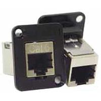 Switchcraft EHRJ45P6SIDC Modular RJ45 CAT6 PANEL MT SHIELDED- R/A IDC