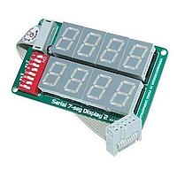 Mikroe MIKROE-202 Display Boards SERIAL 7-SEG 4-DIGIT 2 LED DISPLAY BOARD