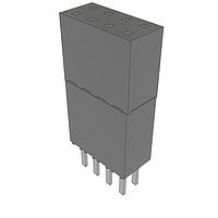 Samtec ESW-104-44-L-D Stackthrough .100" Elevated Socket Strip