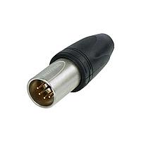 NEUTRIK NC5MXX-HD-D Cable Connectors 6 pin male, NI/AU w/ rubber jacket. IP68