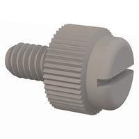Essentra Components 090832028TEG Knurled Screw Slotted Thumb Screw, #8-32 Thread, 9/32 Lg