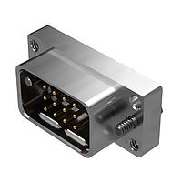 Amphenol Positronic SMXA050-MA38C-T7S1 Connectors SM Series 12 Position Pin (Male) Solder Tail Threaded Standoff Nickel