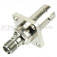 Fairview Microwave SM4708 4 Hole Flange SMA Female to BNC Female Adapter (4 Ghz)