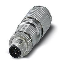 PHOENIX CONTACT 1027467 Power Connector Power connector  Power  4-position  shielded  Plug straight M12  Coding: S  Crimp connection  knurl material: Zinc die-cast  nickel-plated  external cable diameter 6.5 mm ... 11 mm  without crimp contacts  Contact 4 leading