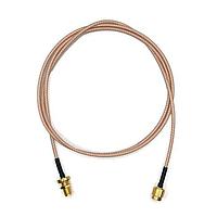 Mueller BU-4150031036 Coaxial Cables RF Coaxial Connector and Cable Assembly, SMA to SMA, Gold Pated SMA Bulkhead Female to SMA Straight Male, Shielded, RG-316, 36"
