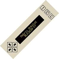 Matrix Orbital BLK202A-IY PC Bay Inserts, LCD Characters Black Background Yellow Text