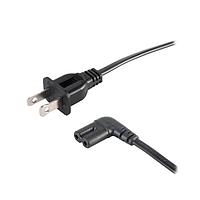 Same Sky (formerly CUI Devices) AC-C7-R NA AC Power Cord AC Cord North America, RA C7 for C8 inlet, 18/2 SPT-2, 6', Black