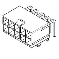Molex 44130-0024 Shrouded Mini-Fit RtAn Hdr As Hdr Assy 8Ckt MF/BL