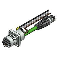 Amphenol CONEC 57-03279 Cat 5 ENP-17-1-FSPBU3PEDST4-V6-45S-RS8.33-1/1/G6/150/034