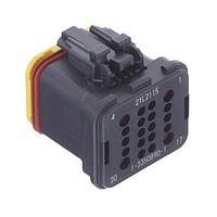 DEUTSCH - TE Connectivity 1-2350890-1 Hybrid Connector 20POS,HYBRID,SOC HSG ASSY,SLD,COD A
