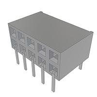 Samtec BCS-105-L-D-HE Sockets Pass-Through Socket Strip