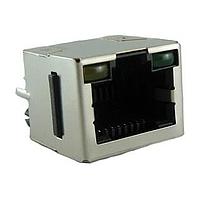 Amphenol Commercial Products RJHSEV38A Modular Connectors / Ethernet Connectors 8P8C, Vertical, Shield, Single Port, With LEDs