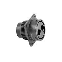 Amphenol SINE Systems RTS018N2P03 Receptacles Receptacle, Square Flange, 2 Position, Male, Shell Size 18, with Silicone Seal