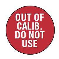 AMP Connectors - TE Connectivity QCC227 Labels and Signs OUT OF CAL 0.5"DIA Sold by Pack of 200