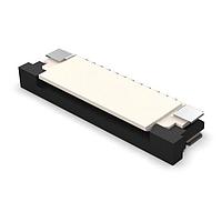 GCT (Global Connector Technology) FFC3B11-12-T Board Mount 12W, 1.0mm FFC Conn, R/A,Top Cont, Slide, H2.5mm,SMT,Tin,T&R