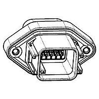 DEUTSCH - TE Connectivity DTV02-18PB-C032 18-Way REC, 18P, BLK, N, FLANGE, 7-12 BLOCK, B
