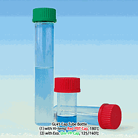 SciLab SL.Bot2052 Tube Bottle (Red PBT cap 180°C; 140ml; GL45cap)