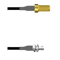 Amphenol Custom Cable Q-7100P0003060i RF Cable Assemblies SMA-SJ/HDBNC-SJB G174 60I