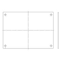 Serpac 7100B Enclosures I150 ALUM PANEL BOTTOM6.87x4.98x.06