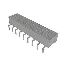 Samtec HLE-109-02-L-DV-PE Sockets Cost-Effective Reliable Socket, .100" (2.54 mm) Pitch